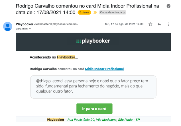 Emails automáticos