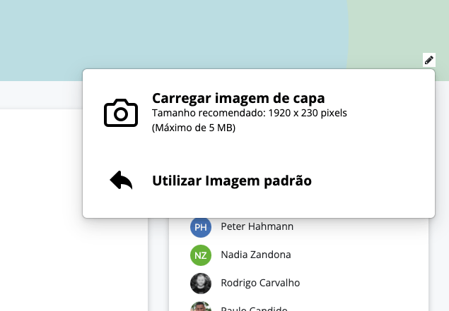 Personalização visual