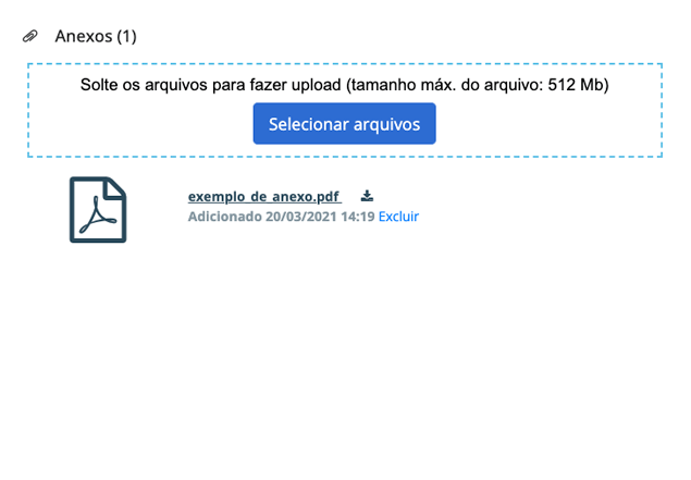 Upload de arquivos